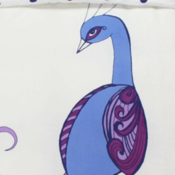 ORGANIC COTTON PEACOCK CRIB DUVET COVER - Picture 3 of 4